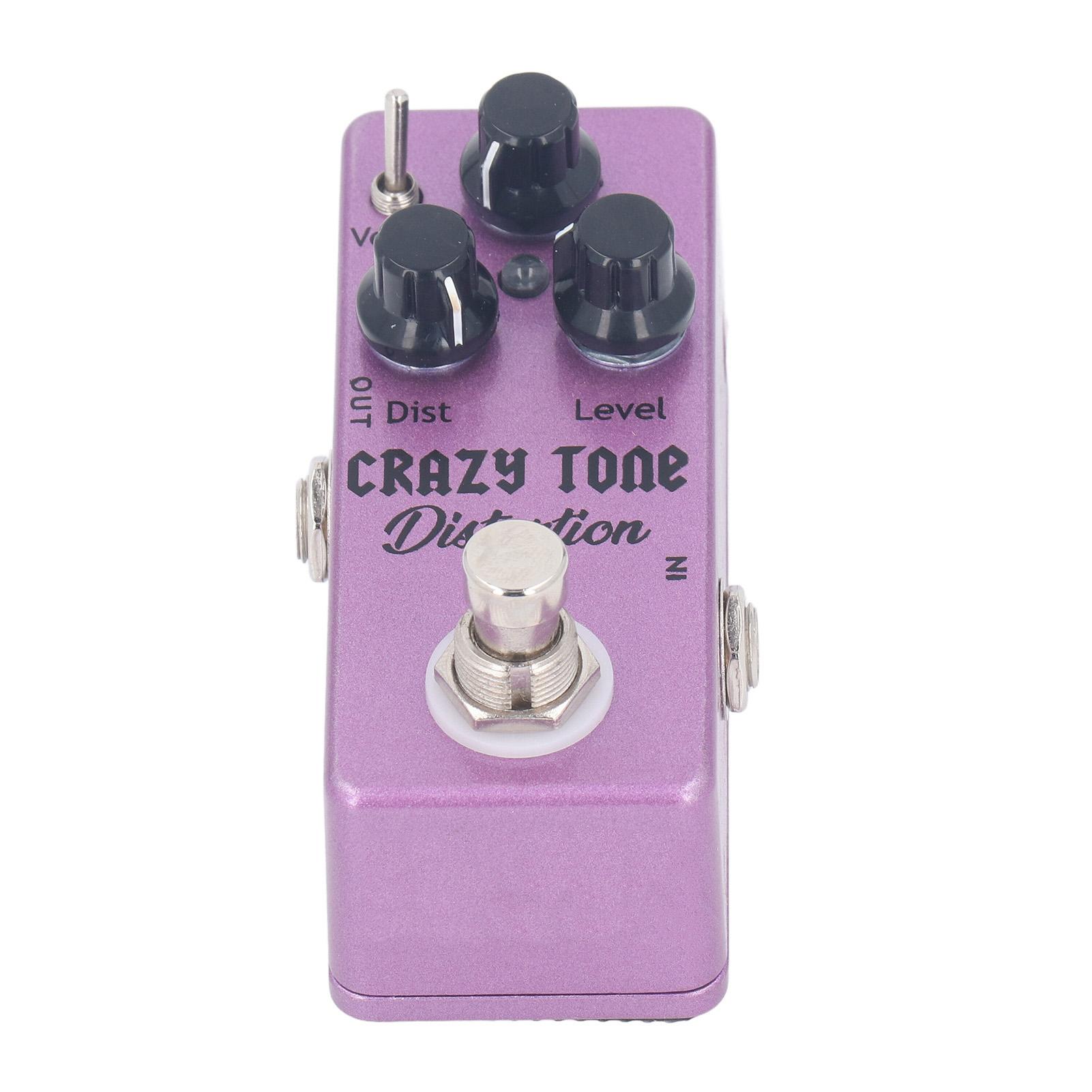 Педаль дисторшна для электрогитары, ручка уровня, ручка тона, ручка дистанции, педаль эффектов из алюминиевого сплава для выступлений