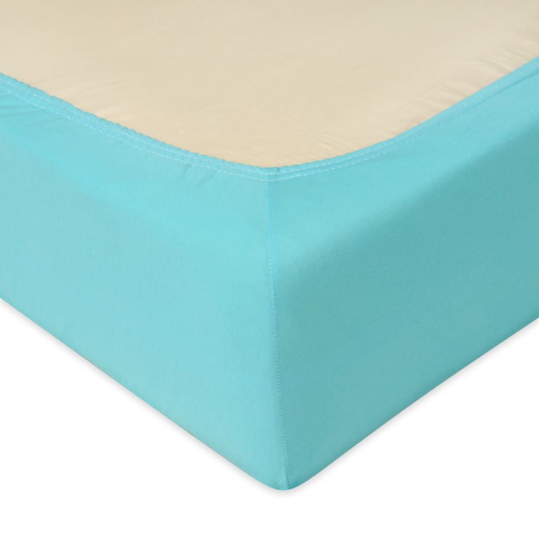 Prześcieradło jersey z gumą 130/140x190/200 premium turkusowe