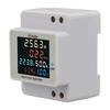 220V 100A DIN-Rail AC Power Monitor With Voltage, Current, Power, Active Power, Energy, Frequency, And Kilowatt-Hour Meter