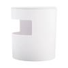 White/Blue Toothbrush Holder Organizer with Drain Rack ABS Plastic Material 4 Compartments for Toothbrushes Toothpaste and More