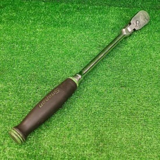 

USED Snap-on 3/8 drive 13 long Flex Head Ratchet Dual 80 Tech FHLF80 Green-JM