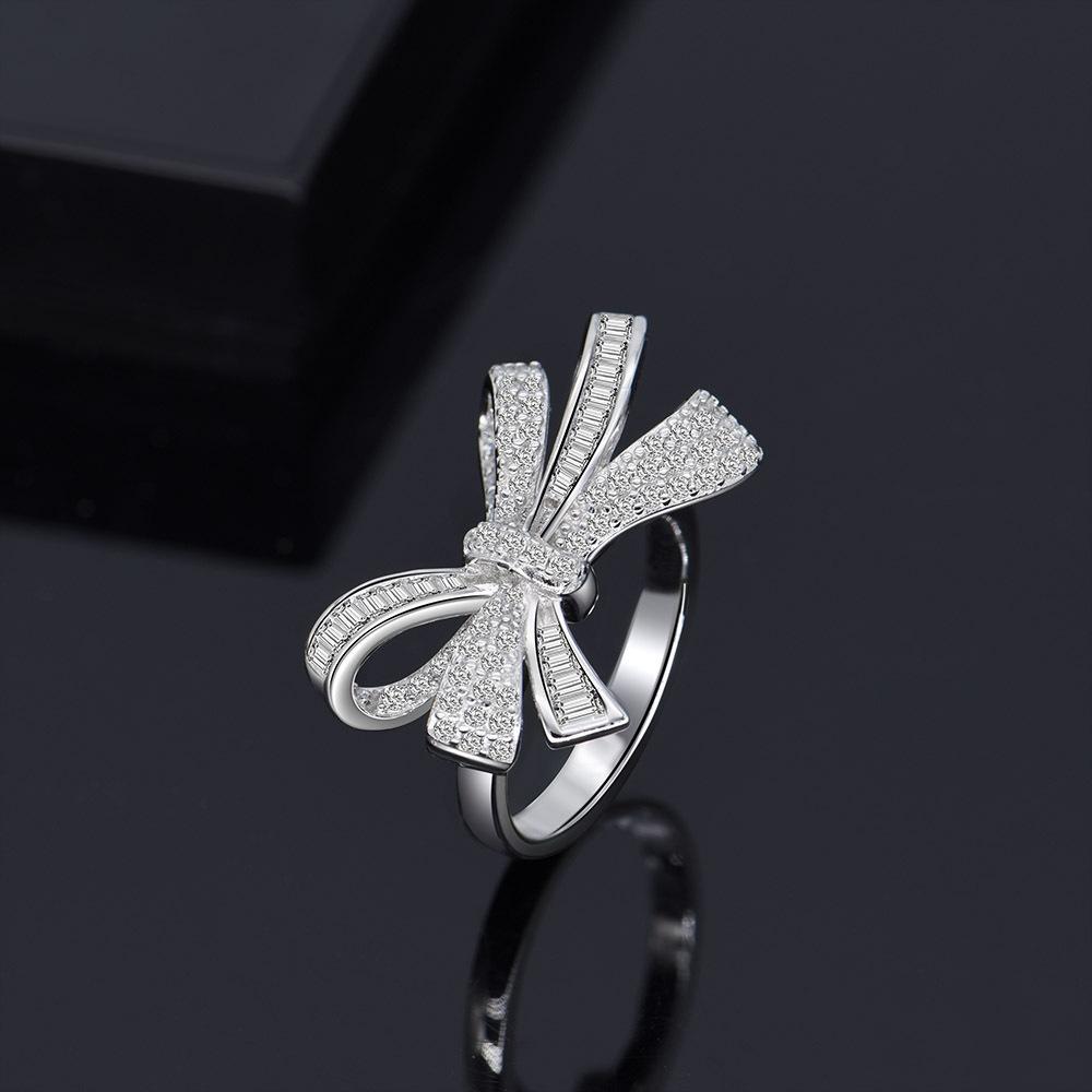 Gica Gema Solid 925 Sterling Sparkling Full Zircons Gemstone Wedding Rings For Women Engagement Party Jewelry