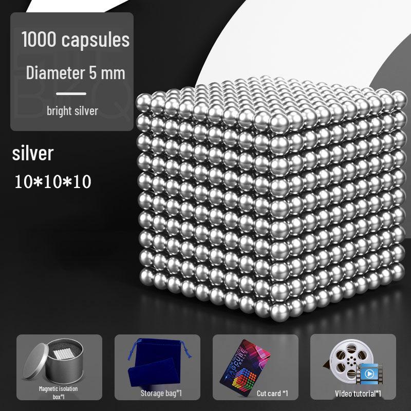 Buck Ball 1000: Magnetic Balls & Sticks Educational Set for Decompression & Creativity