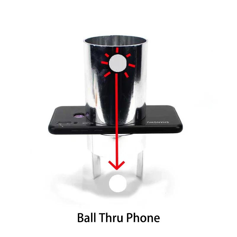 

Ball Thru Phone Magic Tricks The Ball Passes Through The Phone Stage Magic Illusions Magia Toys for Magician Easy To Do Funny
