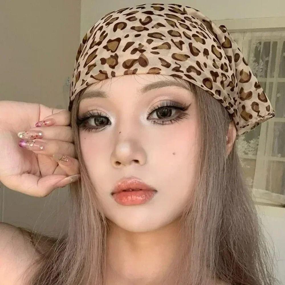 Thin Square Headscarf Breathable Hair Scarf for Women Fashionable Hairband Women