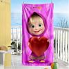 Masha Bear Beach Towel Soft Durable Quick-Dry Comfortable Lightweight