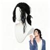 Michael Jackson Cosplay Pruik Zwart Middellang Krullend Haar Voor Podiumoptreden
