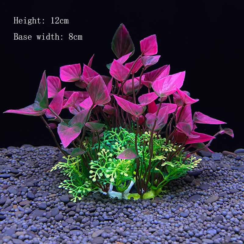 Plantas Artificiais Subaquáticas de Plástico Aquário Tanque de Peixes Aquático Arbusto Falso Grama Aquática Verde Decoração de Simulação de Visualização