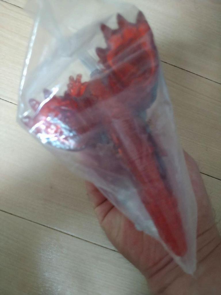 [USED] CCP Medium Size Series No. 5 Godzilla Retro Red Clear Ver.
