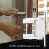 1pc Safety Door Lever Lock Protective One Hand Operation Prevent Opening Easy Install Childproof Kitchen Window Self Adhesive