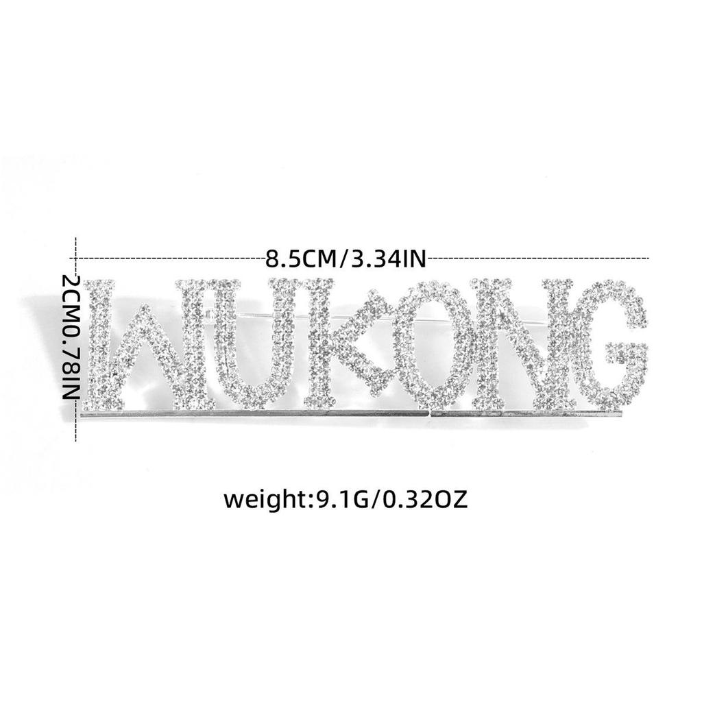 Wukong Rhinestone Brooch - Stylish, Sparkling Accessory for Jackets