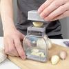 Effortless Manual Garlic Slicer Manual with Storage Box Cutter  Removable Easy to Clean Quick Chopper Cutting Tool for Kitchen