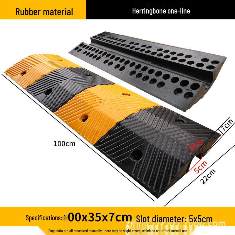 Rubber Floor Cable Protector: Anti-Crushing Wire Bridge for Road Crossings
