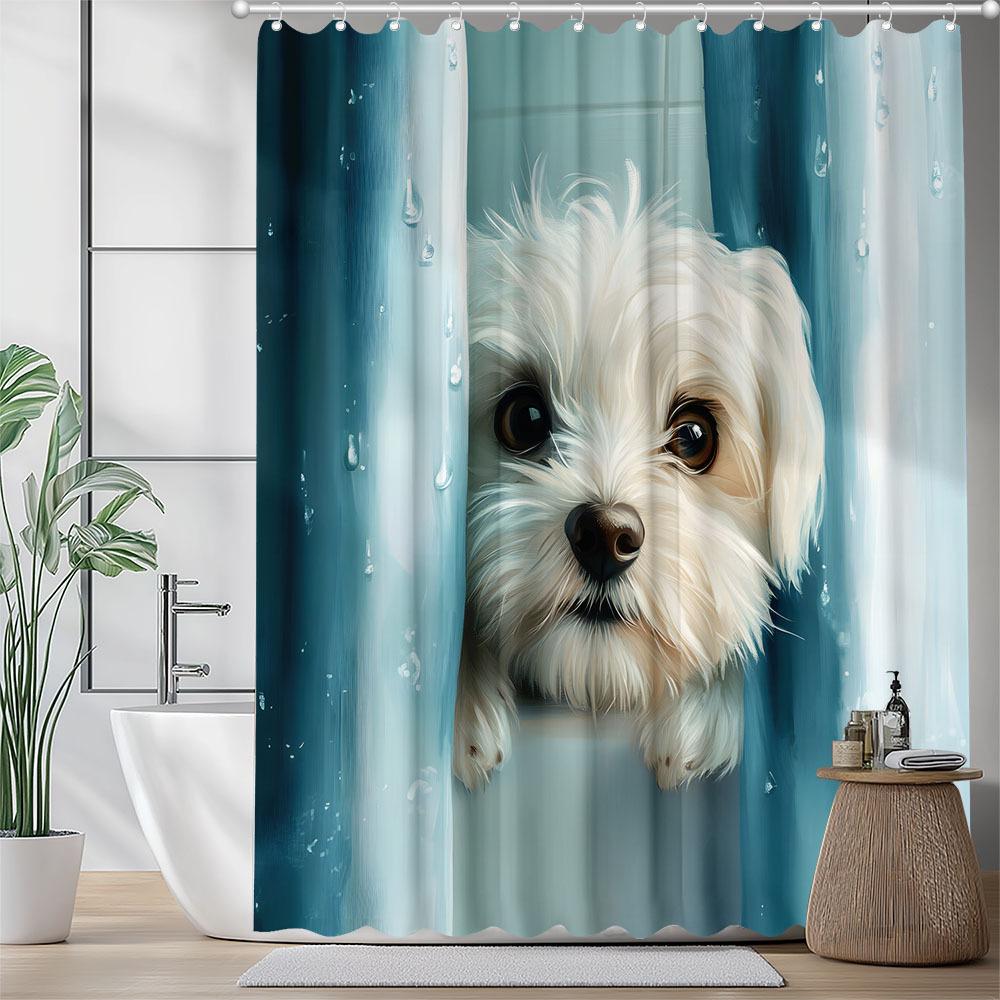 Black Swan Nostalgic Shower Curtain Washable Polyester With Hooks Artistic Bathroom Decor Easy Clean Durable Modern Accessory