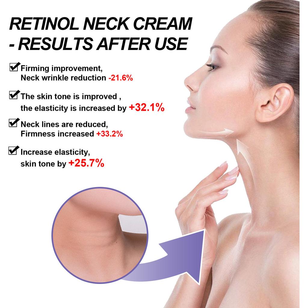Fade Neck Wrinkles and Tighten Neck Cream Brighten Skin Moisturizing Swan Neck Retinol Firming Neck Cream