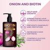 Biotin, Rosemary and Onion Shampoo 3 IN 1 Shampoo-Deeply Clean and Moisturize Hair Dirt & Oil, Strengthens Hair,Reduce Hair Breakage,150ml