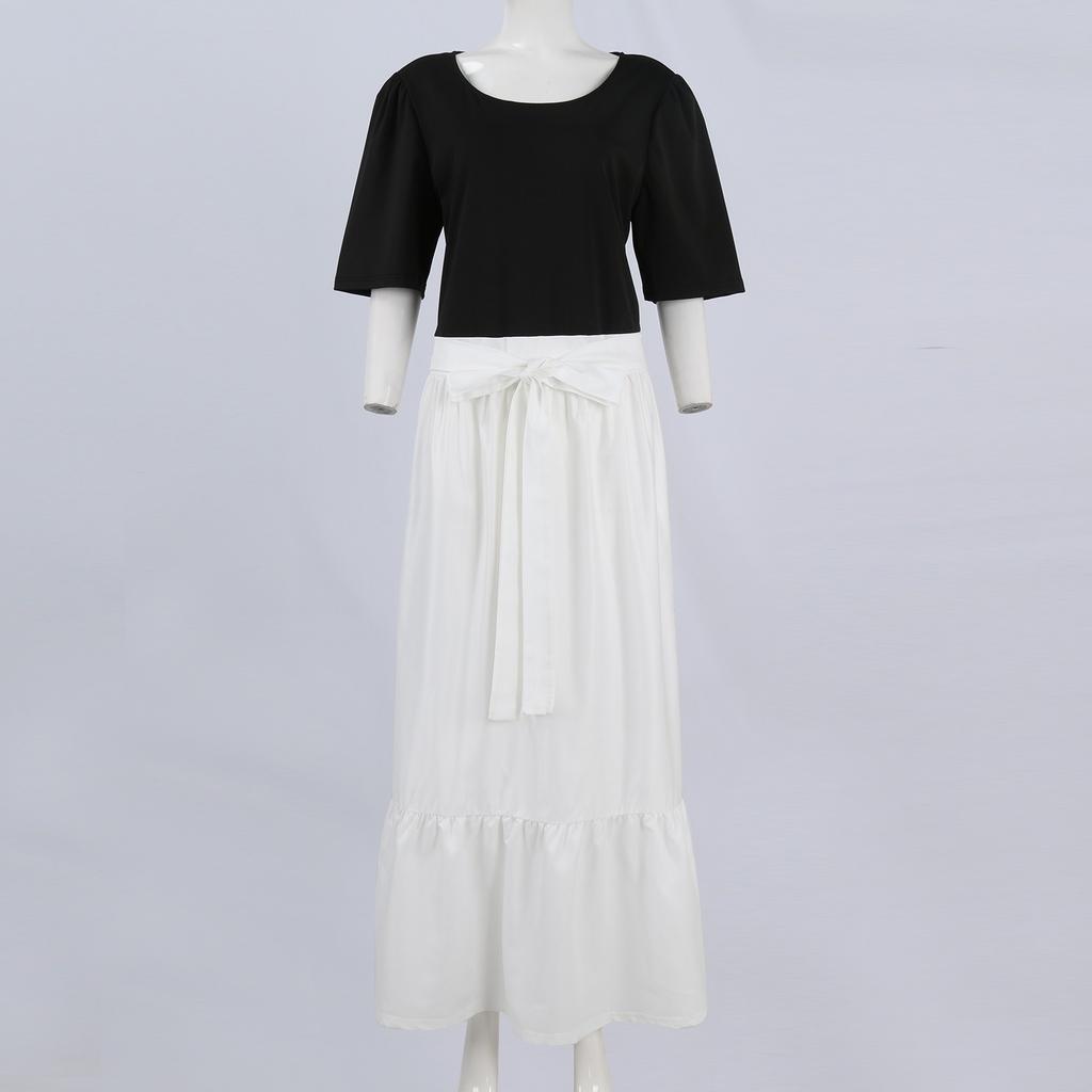 Women's Summer Dress Loose Beach Vacation Casual Deep V Neck Vest Dress Elegant Shirt Dress