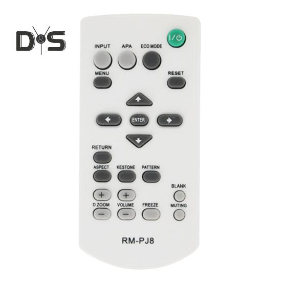 

Пульт дистанционного управления RM-PJ8 для проектора Sony PJ5/PJ6/PJ10/PJ12/PJ1, стабильная передача сигнала, не требуется настройка белый