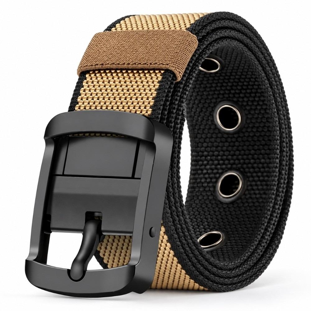 Double Sided Nylon Waist Belt 120cm Length Casual Trouser Belt Unisex Belt For Daily Casual Wear