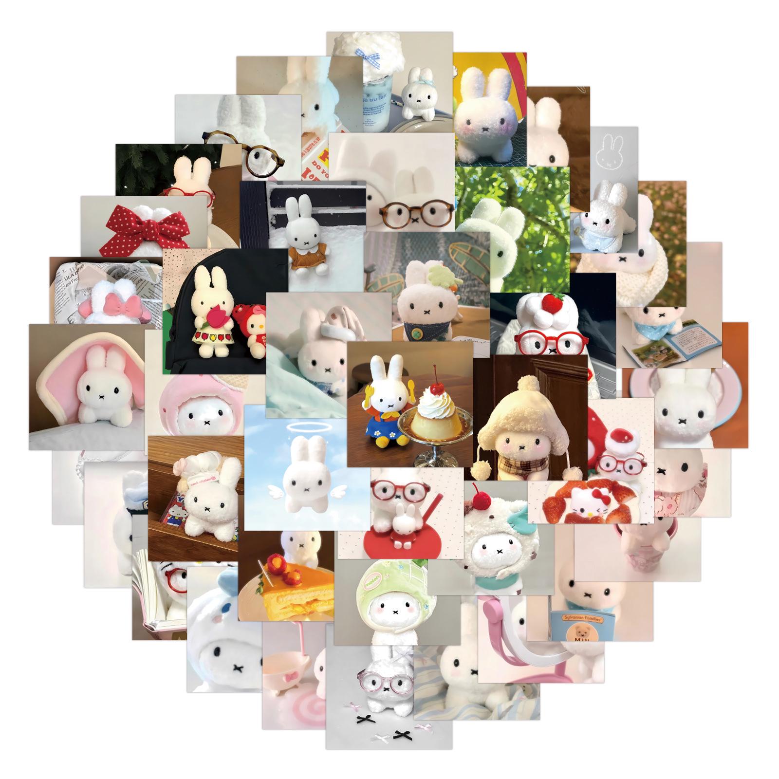 

80 Cartoon Miffy Bunny Stickers for Journals, DIY, Stationery, Phones, Laptops