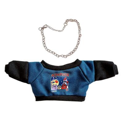 Niannyyhouse 20cm Plüschkleidung, Lockere Passform, Langarm-Sweatshirt, Kapuzenpullover, Accessoires, Baumwollpuppe, Ankleiden (blau)