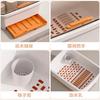 Kitchen, Tableware Storage Box with Lid, Household Drain, Cupboard Storage Rack, Tableware, Dish Rack Thickened