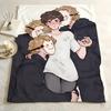 Illustration D-DFC Throw Flannel Blanket Skin Soft Suitable for Sofa Living Room Bed Travel and Gifts