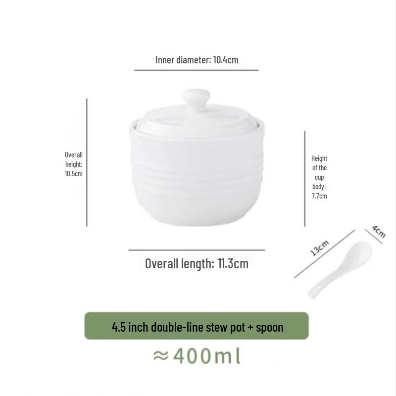 Ceramic Double-Boiler Stew Pot