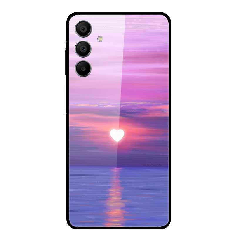 Tempered Glass Case for Samsung Galaxy A16 5G Back Cover Hard Case for SamsungA16 Phone Case Fundas Cool Protective Cute Bumper