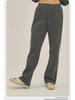ARTIE Men's Fashion Straight-Leg Loose Terry Trousers - Spliced Wide-Leg Drawstring Casual Pants