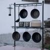 Portable Multifunctional Aluminum Camping Lamp Stand and Storage Rack