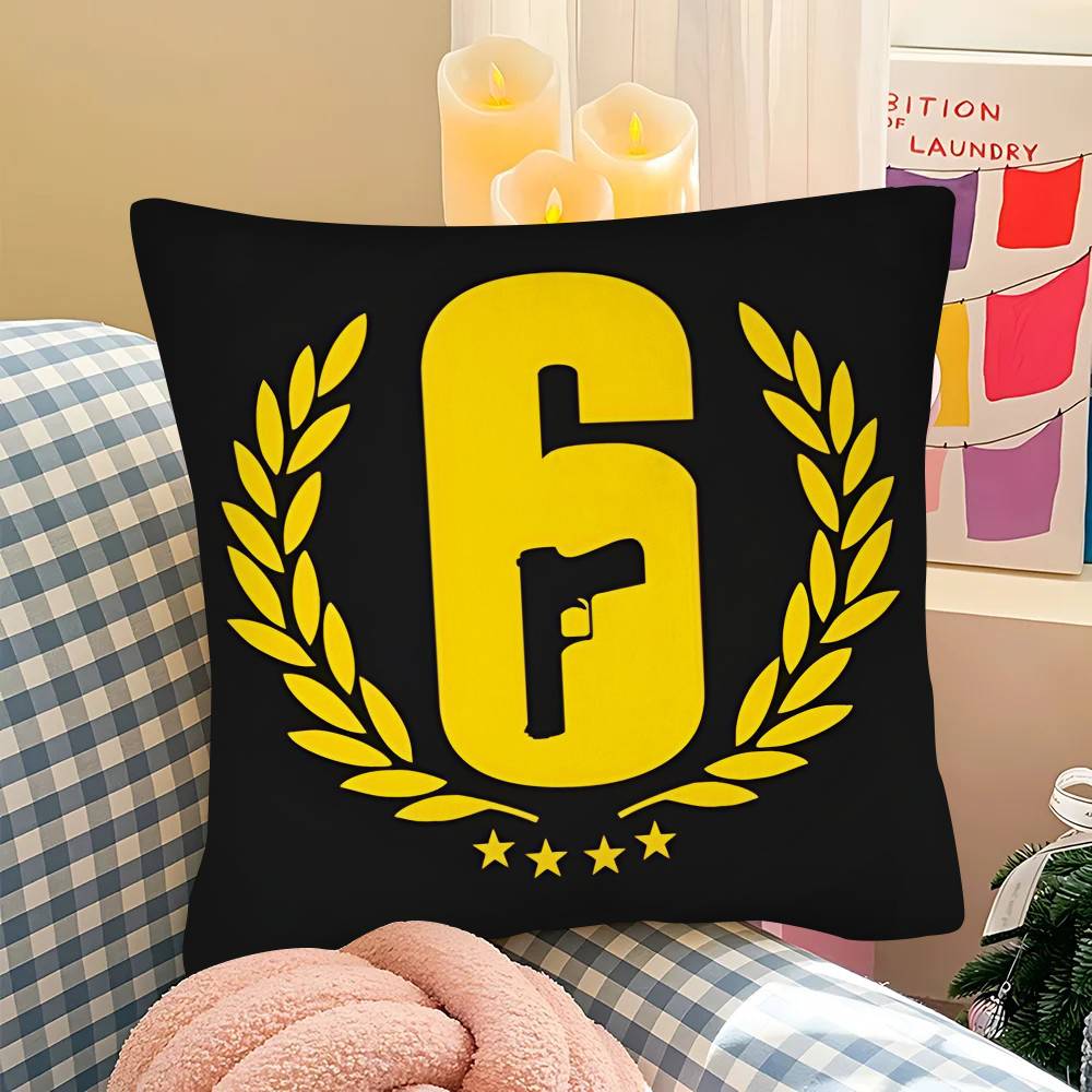 Poszewka na poduszkę Rainbow Six Siege Modna kwadratowa poszewka Sypialnia Sofa Pokój Ins Dekoracja Wypoczynek Poszewka na poduszkę