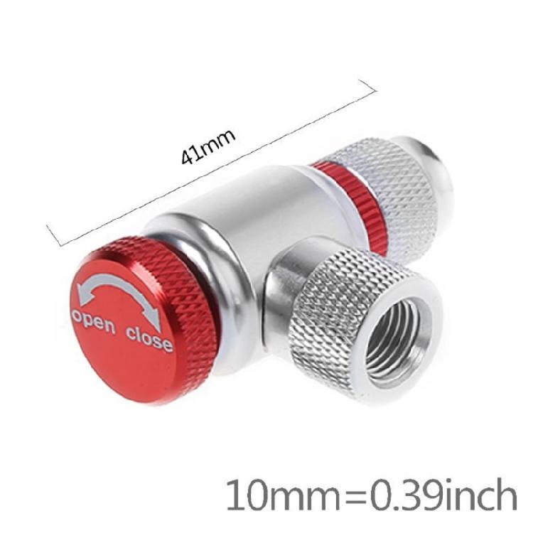 Portable CO2 Inflator Head Quickly & Easy Bicycles Tyre Pump Bike Inflation Valves Head Nozzle CO2 Tyre Filler Enduring