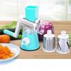 Manual shredder, rotating grater, 3 blades, 3-in-1 vegetable slicer