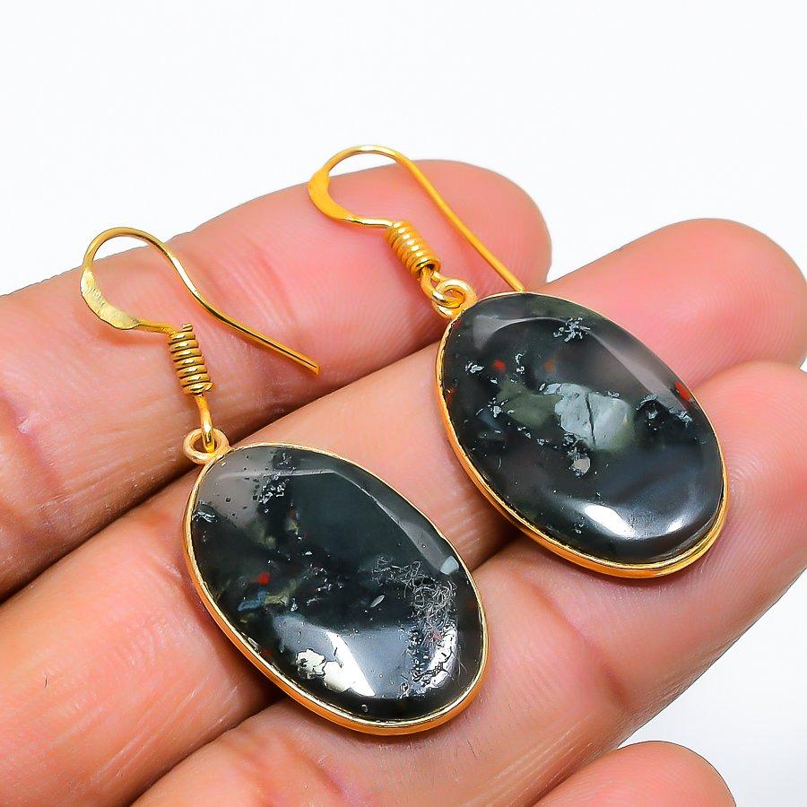 

Boulder Opal Gemstone 925 Solid Sterling Silver Jewelry Earring 1.58 GK-5677