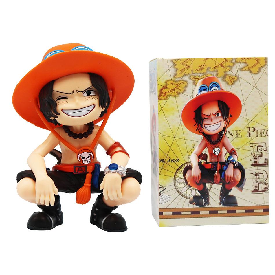One Piece Anime Figure Doll Portgas D Ace Yamato Q Version Model Decor Peripheral Ornament Children Charm Birthday Gifts Toys