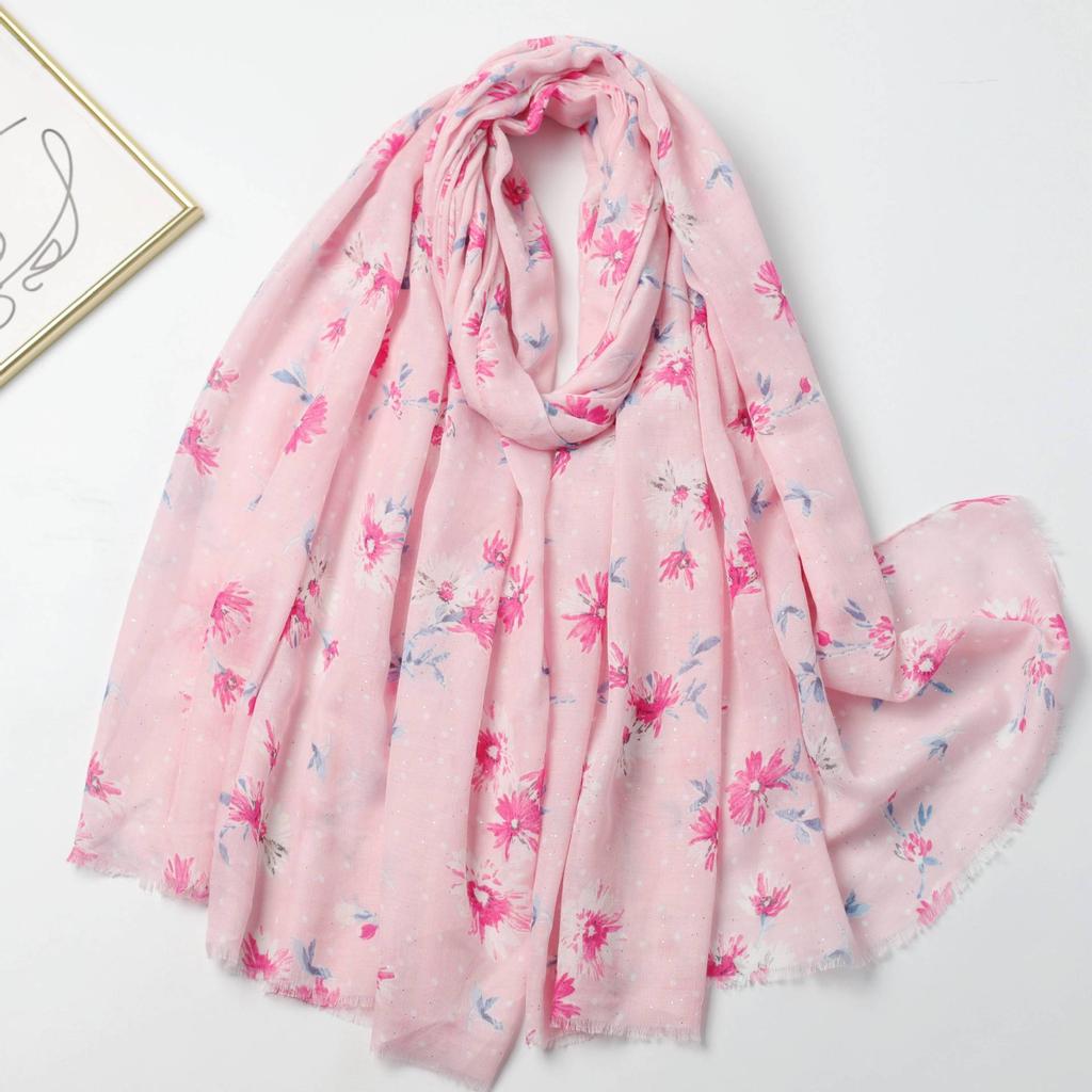 2024 Wiosna i Jesień Zima Nowy Bawełna I Konopie Długi Cienki Szalik Podróż Uniwersalny Krem Przeciwsłoneczny Ciepły Szal Dla Kobiet