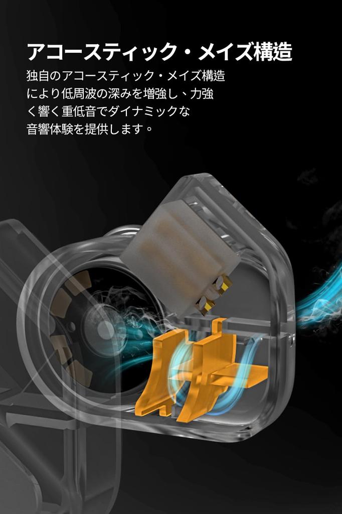 TANCHJIM BUNNY Gaming Earphones Built-in Microphone Single Dynamic Dual Chamber Driver 1DD In-Ear Monitors Detachable 2-Pin Connector
