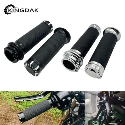 Universal 1";25mm Handgriffe Motorrad Lenker CNC Für Harley Touring Road Glide Sportster 883 1200 XL Dyna Softail