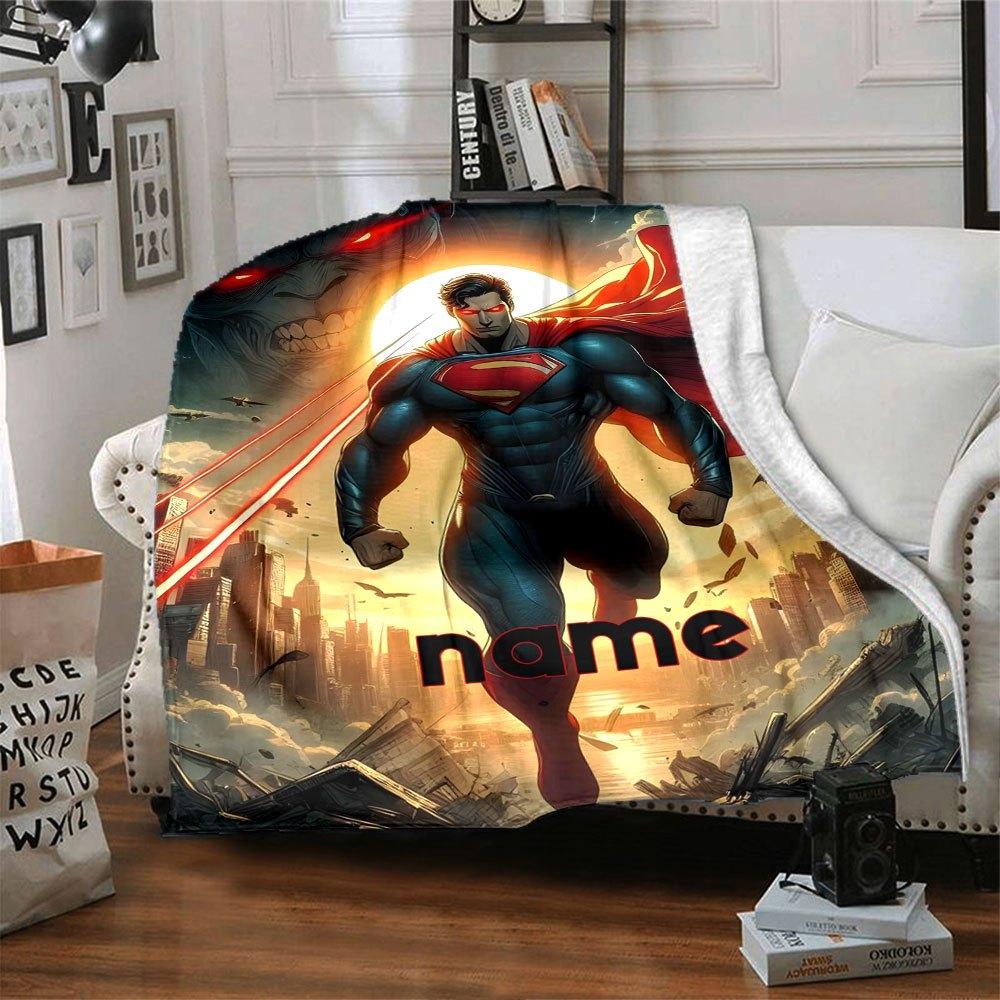 Superman And Monsters Themed Custom Home Blankets With Vivid Patterns Can Bring Warmth And Comfort Even In Cold Seasons Blankets Are Thoughtful Gifts