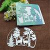 1pcs Christmas Tree Cutting Dies Stencils Animal Deer Frames Metal Cutting Dies Stencils For DIY Scrapbooking Album Paper Card