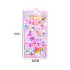 2 Sheets Kawaii Decor Sticker Cute Cartoon Luminous 3D Stickers Diy Phone Luggage Motorcycle Laptop Suitcase Decals