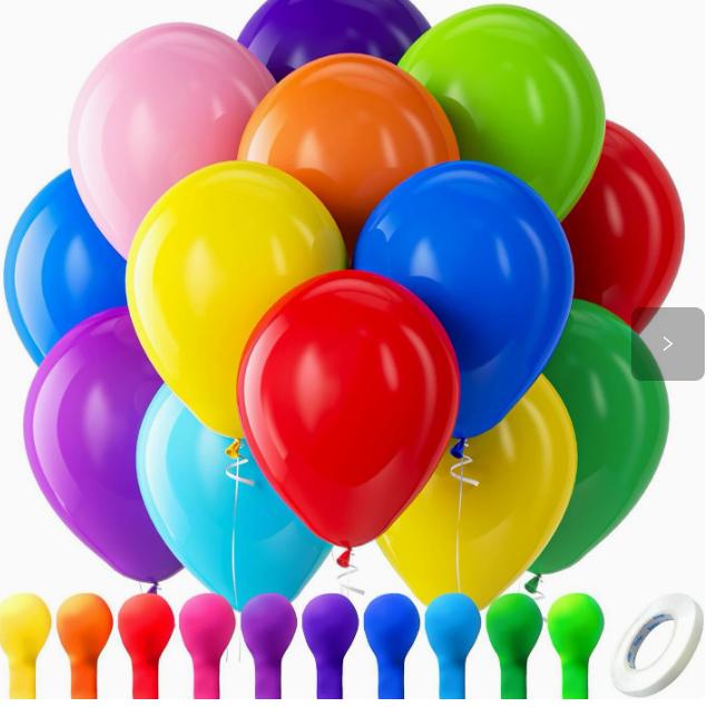 Ballons 50 Stück Farbige Partyballons für Geburtstags-Hochzeitsdekorationen