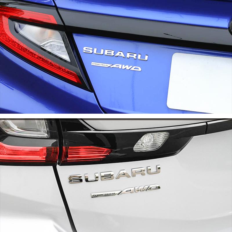 Subaru ABS Car Rear Trunk Sticker Emblem Auto Body Tail Letter Badge Decal For WRX BRZ XV STI Outback Forester Impreza Tribeca vg5