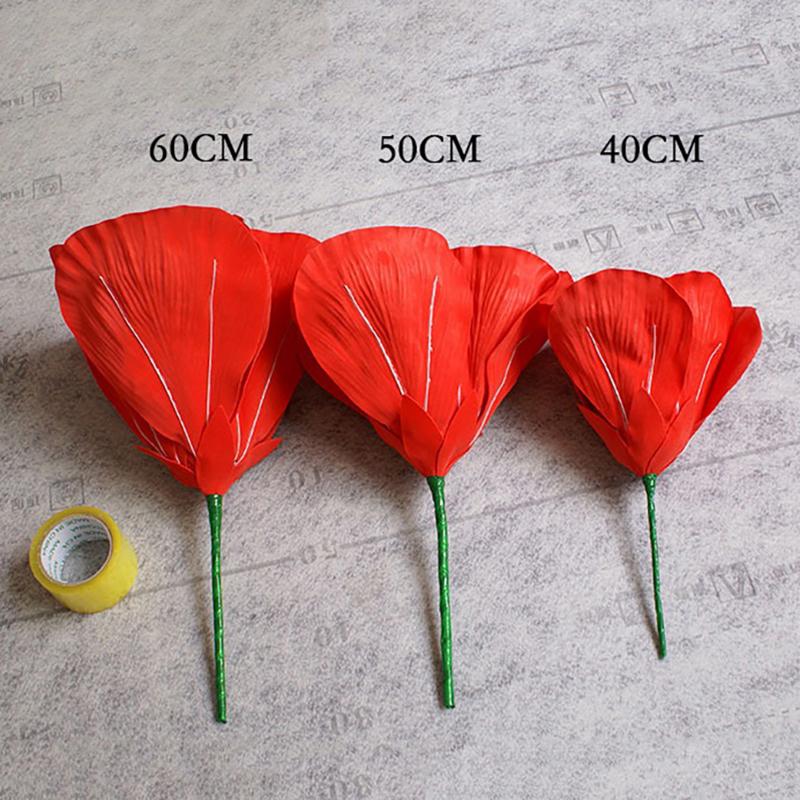 30/40 cm Pianka PE Róże Sztuczne Kwiaty Ślub Ogród Ściana Droga Cytowana Scena Impreza DIY Kwiatowa Ściana Tła Dekoracja
