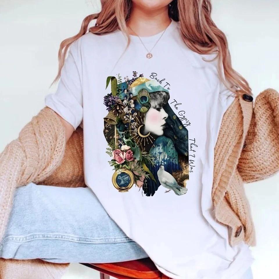 Футболка Стиви Никс Gypsy Tee Bella Canvas Футболка Подарок Для Нее Фанату Стиви Никс 4XL