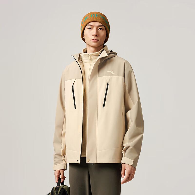 Anta Men's 3-in-1 Water-Repellent Fleece Jacket