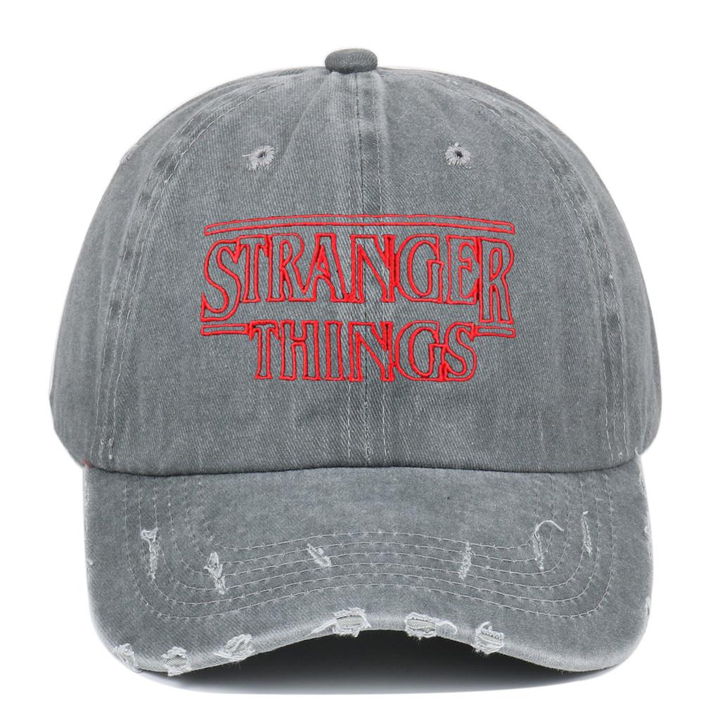 Stranger Things Embroidered Vintage Distressed Baseball Cap With Sun Protection For Fans