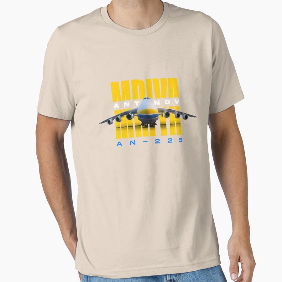 Antonov AN225 Mriya Największy Samolot Cargo Świata Super Ciężki Samolot Transportowy T-shirt dla mężczyzn duży rozmiar Bluzki dla dorosłych S-6XL