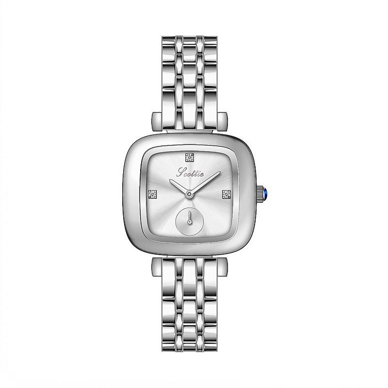 Fashion Watch Feminine Stainless Steel Strap Personalized Belt Watch Ladies Watch Square Small Dial